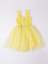 Yellow Color Net Dress (D25003021)