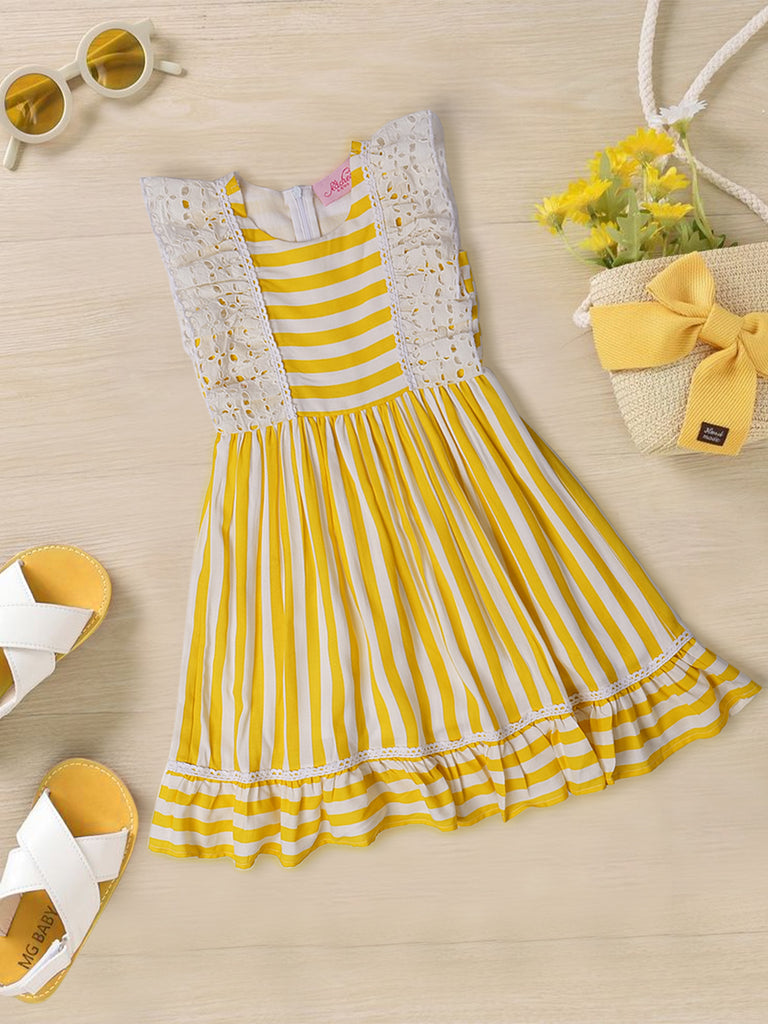 Yellow Rayon Dress (D25003728)