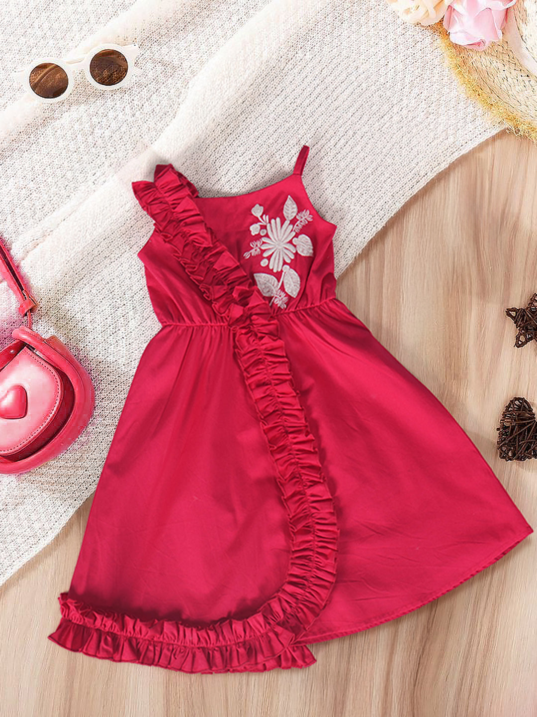 Pspeaches Dusty Pink Slub Dress (D25004434)