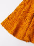 Mustard Cotton Lace Dress (D25007940)