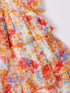 Mustard Chiffon Printed Dress (D25008041)