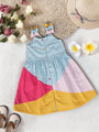 Pspeaches Sky Blue Cotton Dress (D25008142)