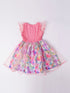 Pink Knit & Cotton Dress (D25008545)