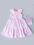 Pink Cotton Check Dress (D25013651)