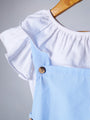 Blue And White Cotton 2-Piece Dress Set (D25013752)