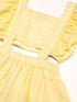 Lemon-Coloured Bubble Georgette Dress (D25015461)