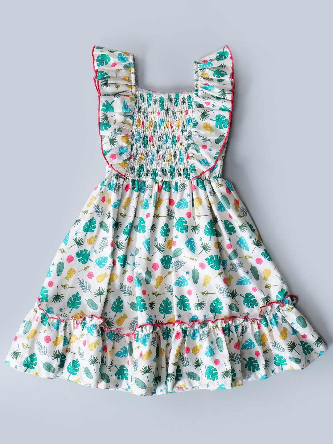 Pspeaches White Color Rayon Dress (D25015562)