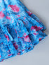 Blue Georgette Dress With Ruffle Hem (D25016566)