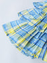 Blue And Yellow Cotton Check Dress (D25017469)
