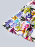 Multicolor Cotton Dress With Tie-Up Sleeves (D25017770)