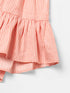 Solid Peach Cotton Dress (D25019881)