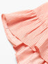 Solid Peach Cotton Dress (D25019881)