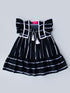 White stripe Polycrepe Dress (D25019982)