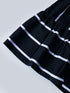 White stripe Polycrepe Dress (D25019982)