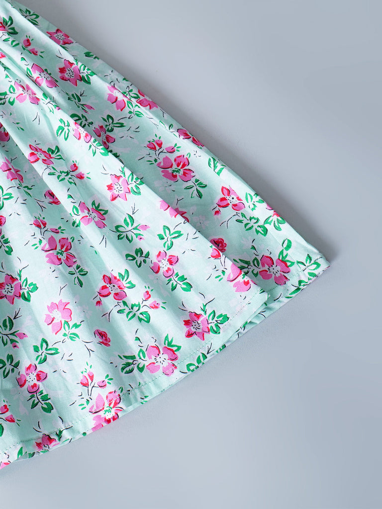 Pspeaches Pink Color Cotton Dress (D25020183)