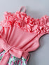 Pspeaches Pink Color Cotton Dress (D25020183)