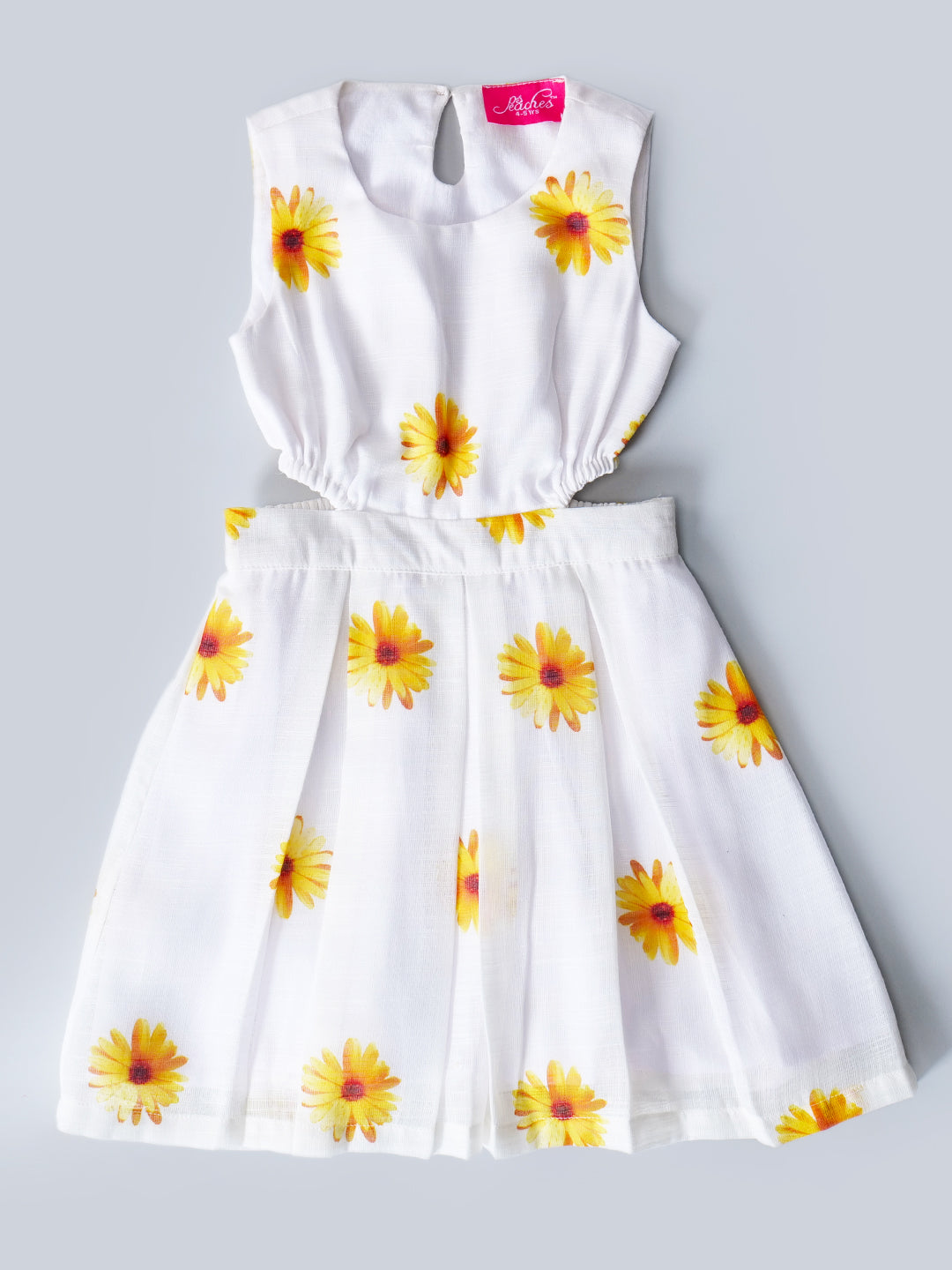 Pspeaches White Color Cotton Dress (D25020284)