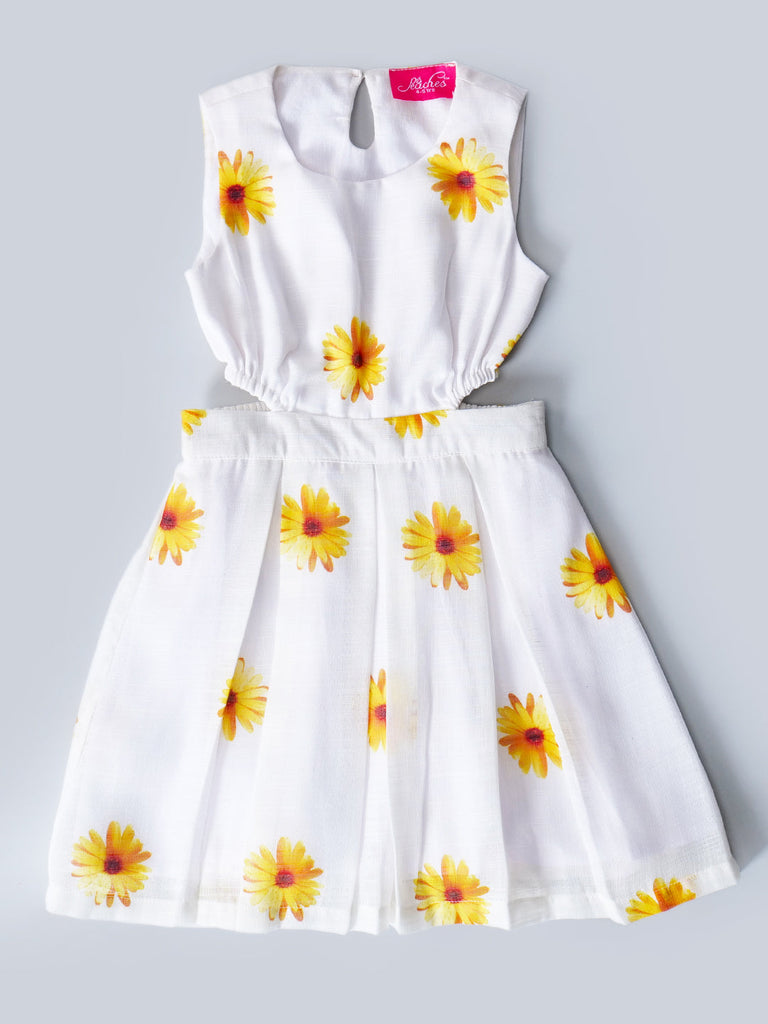 Pspeaches White Color Cotton Dress (D25020284)