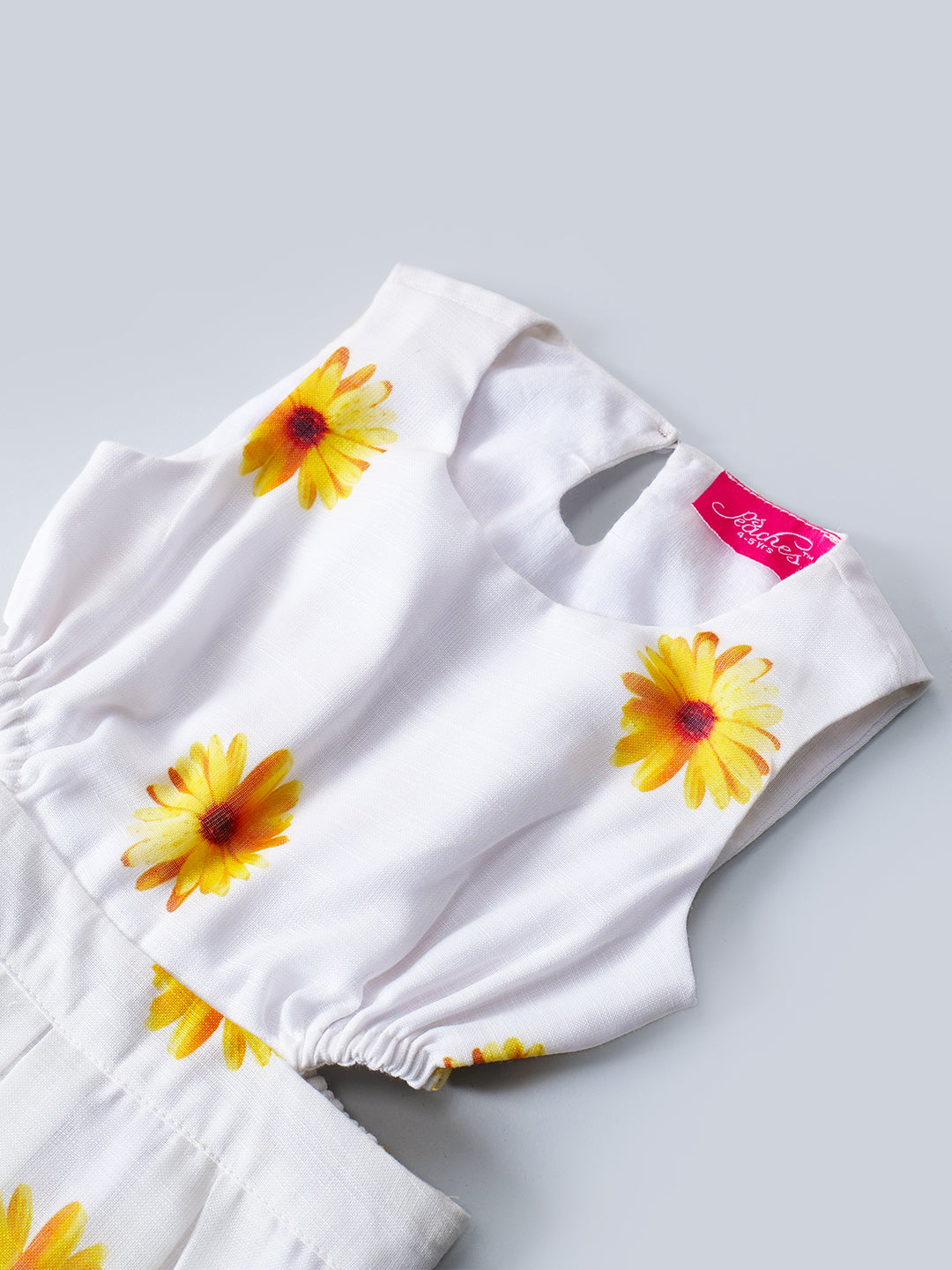 Pspeaches White Color Cotton Dress (D25020284)