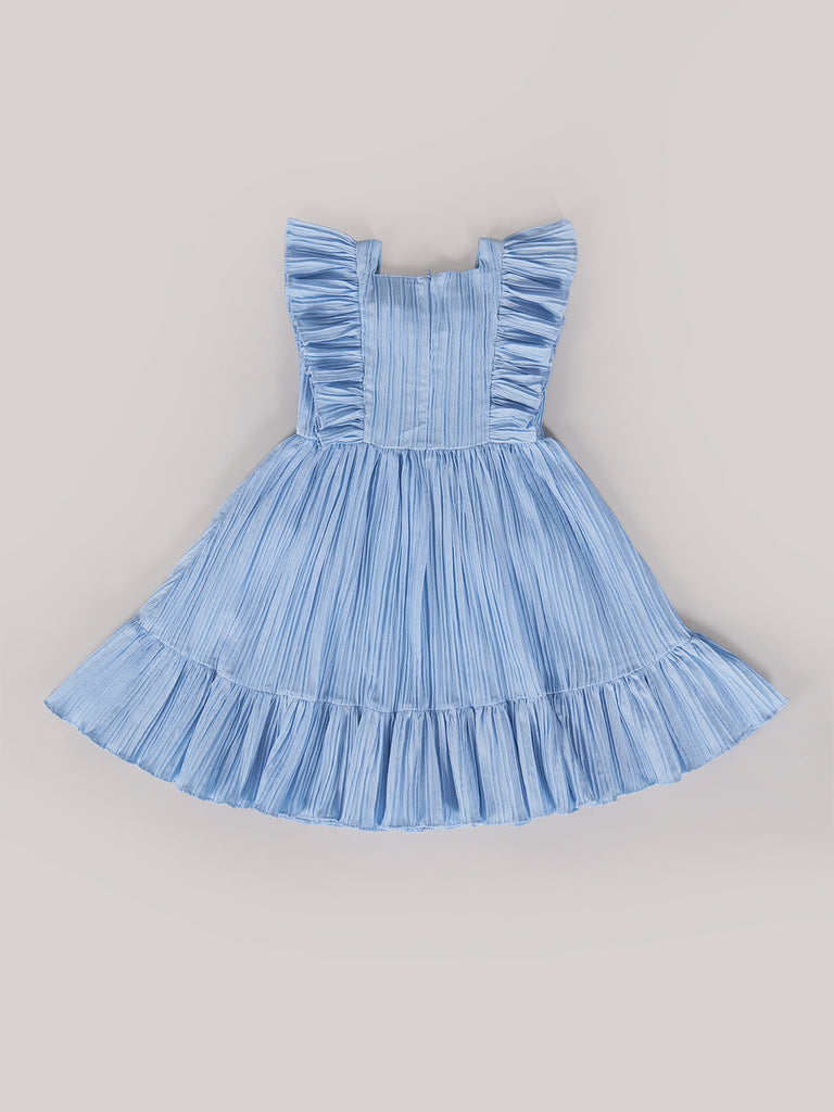 Pspeaches Blue Color Sugarcane Dress (D25021285)