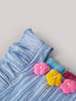 Pspeaches Blue Color Sugarcane Dress (D25021285)