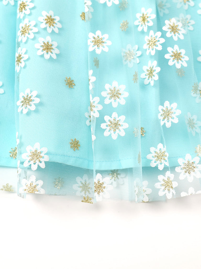 Pspeaches Blue Color Net Dress (D25022892)