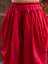 Pspeaches Girls Grey & Red Floral Printed Gotta Patti A-Line Kurti with Dhoti Pants (DH-GREYFLORAL)