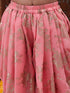 Pspeaches Girls Striped Pure Cotton Kurti With Dhoti Pants (DH-OFFWHITELUREX)