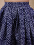 V Neck Sleeveless Printed Top Dhoti Pant Clothing Set (DH-YELLOWBLUEBANDHNI)