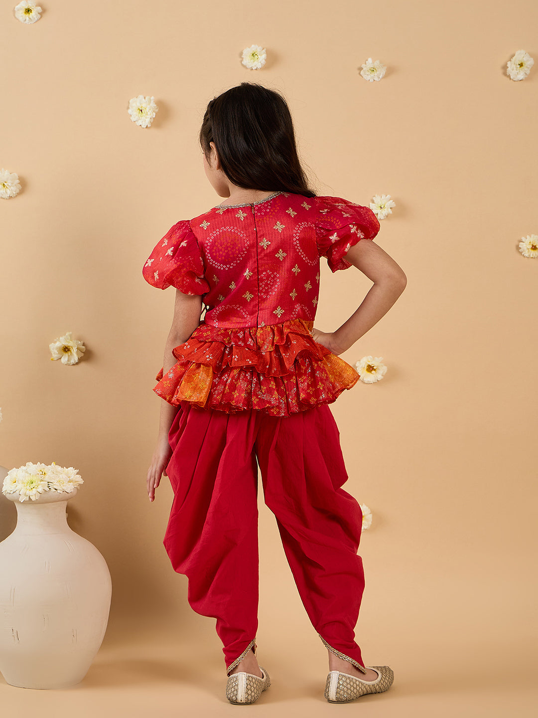 2-Piece Chanderi Kurta And Dhoti Set (DH25006101)