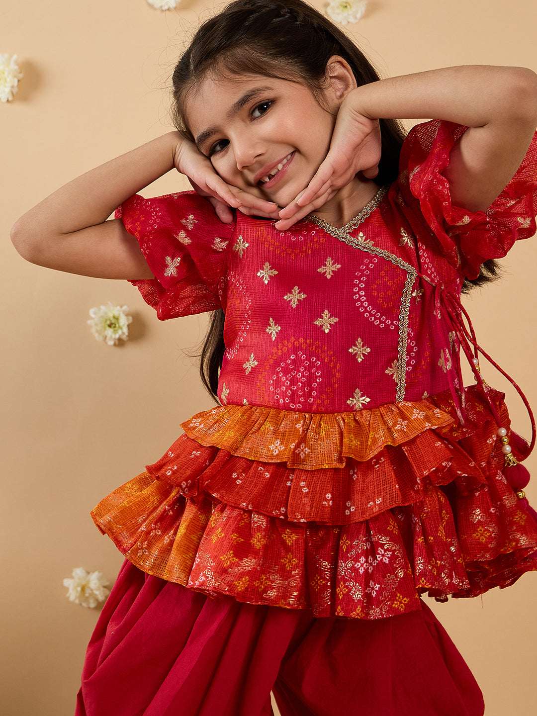 2-Piece Chanderi Kurta And Dhoti Set (DH25006101)