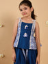 2-Piece Blue Slub Kurta And Dhoti Set (Dh25011705)