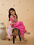 3-Piece Magenta Embroidery Dhoti, Kurta And Shrug (DH25013308)