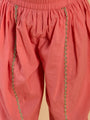 2-Piece Coral Embroidery Kurta And Dhoti Set (DH25013509)