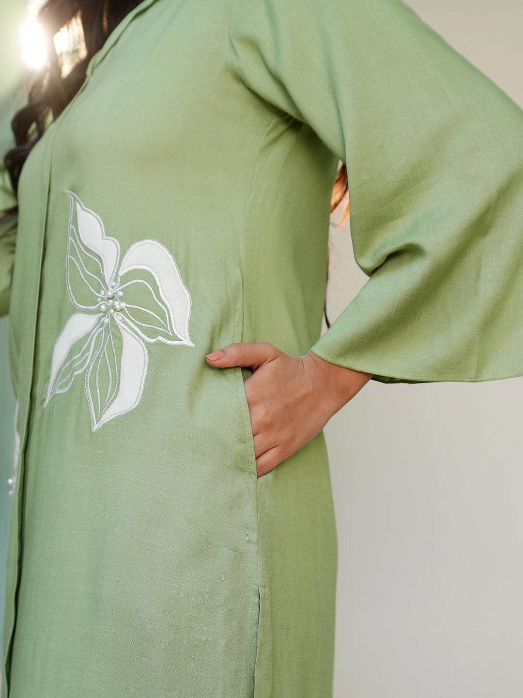 olive green Co-ord Set