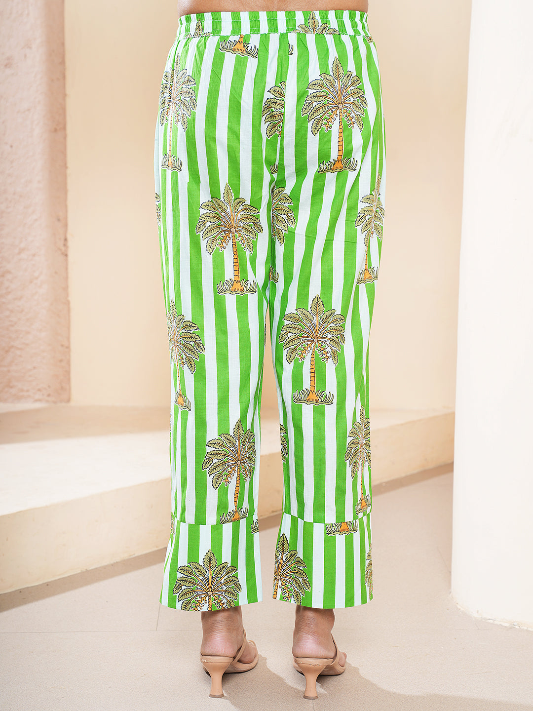 Floral Printed Cotton Co-ord Set with Matching Pants for Women
