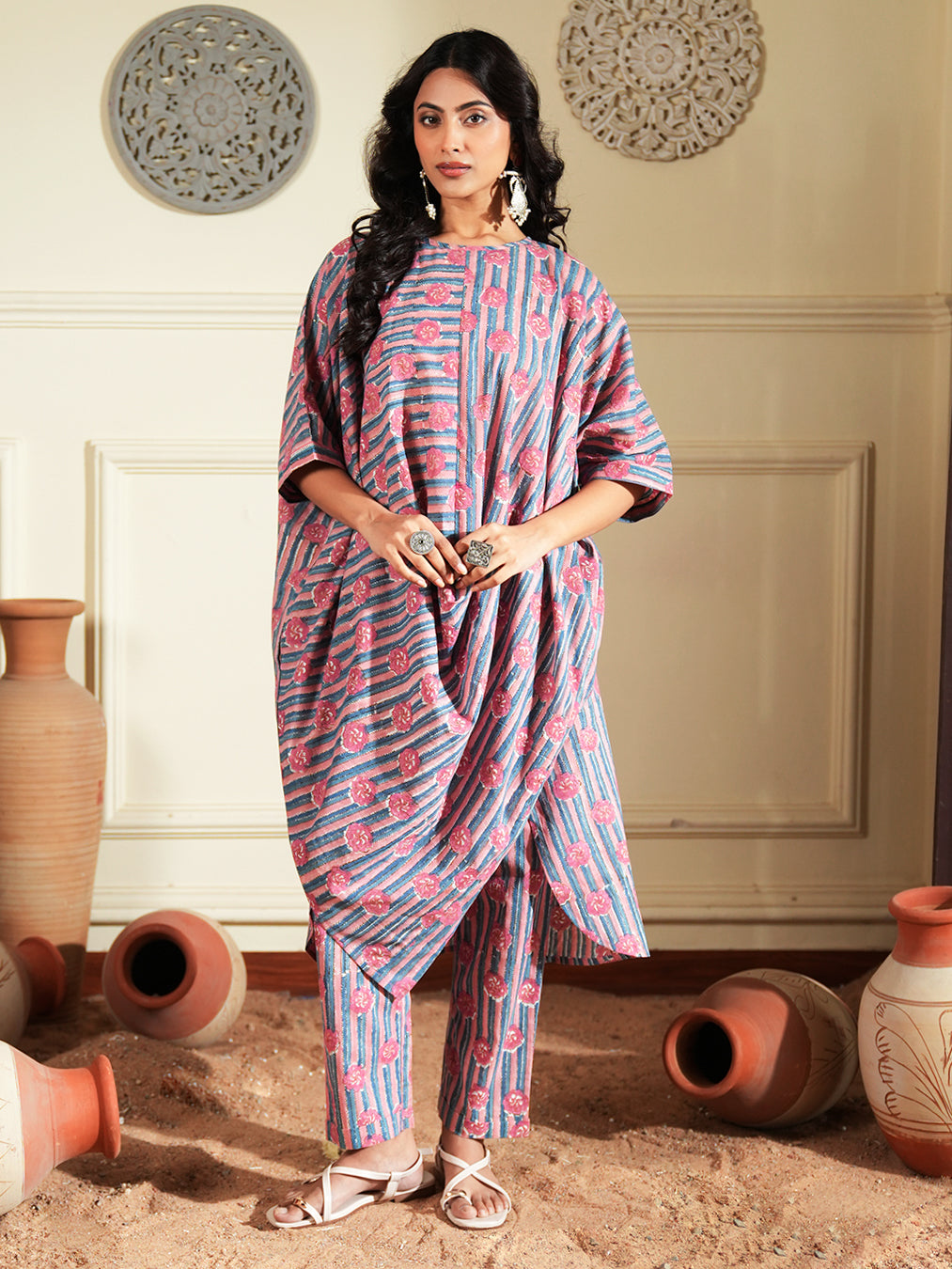 Geometric Printed Cotton Co-Ord Set