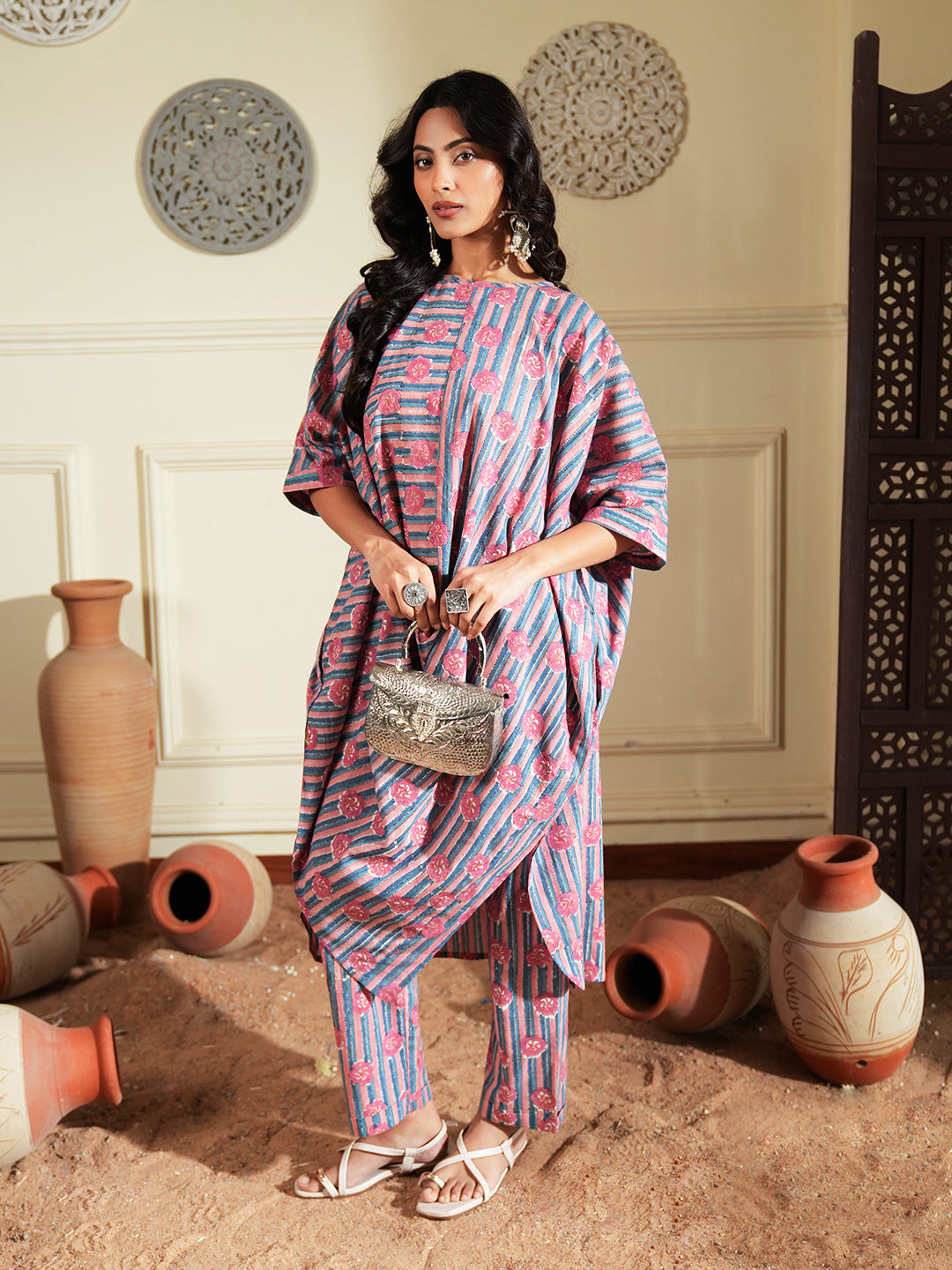 Geometric Printed Cotton Co-Ord Set