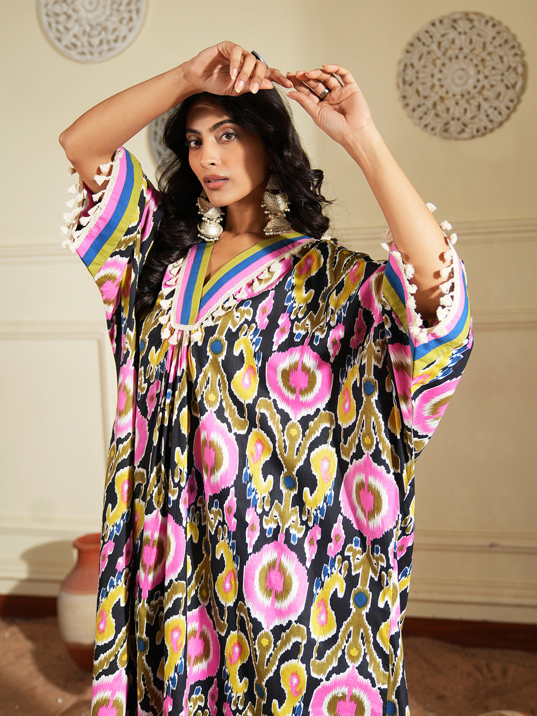 Floral Print Cotton Co-ord Set with Straight Fit