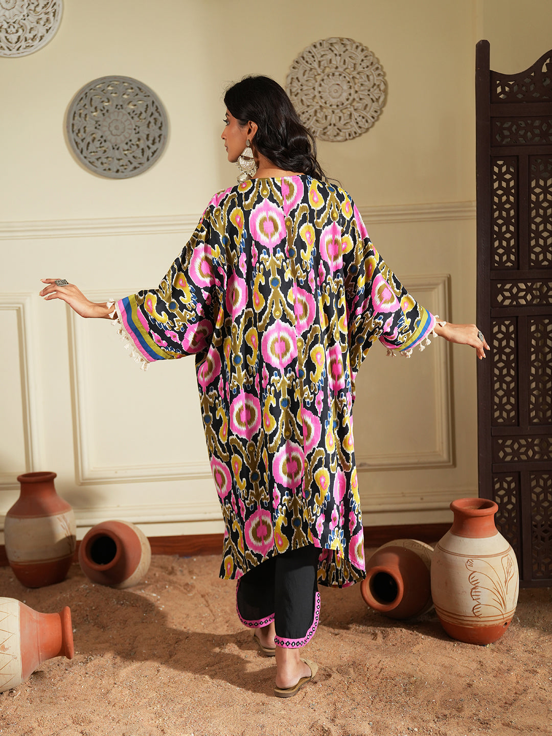 Floral Print Cotton Co-ord Set with Straight Fit