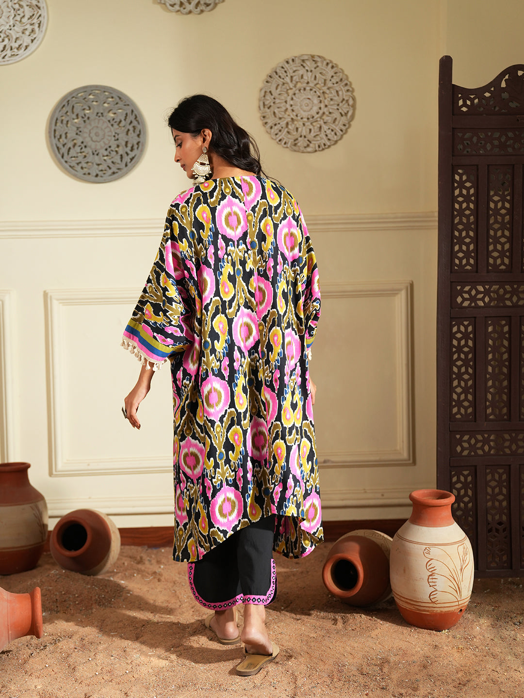 Floral Print Cotton Co-ord Set with Straight Fit