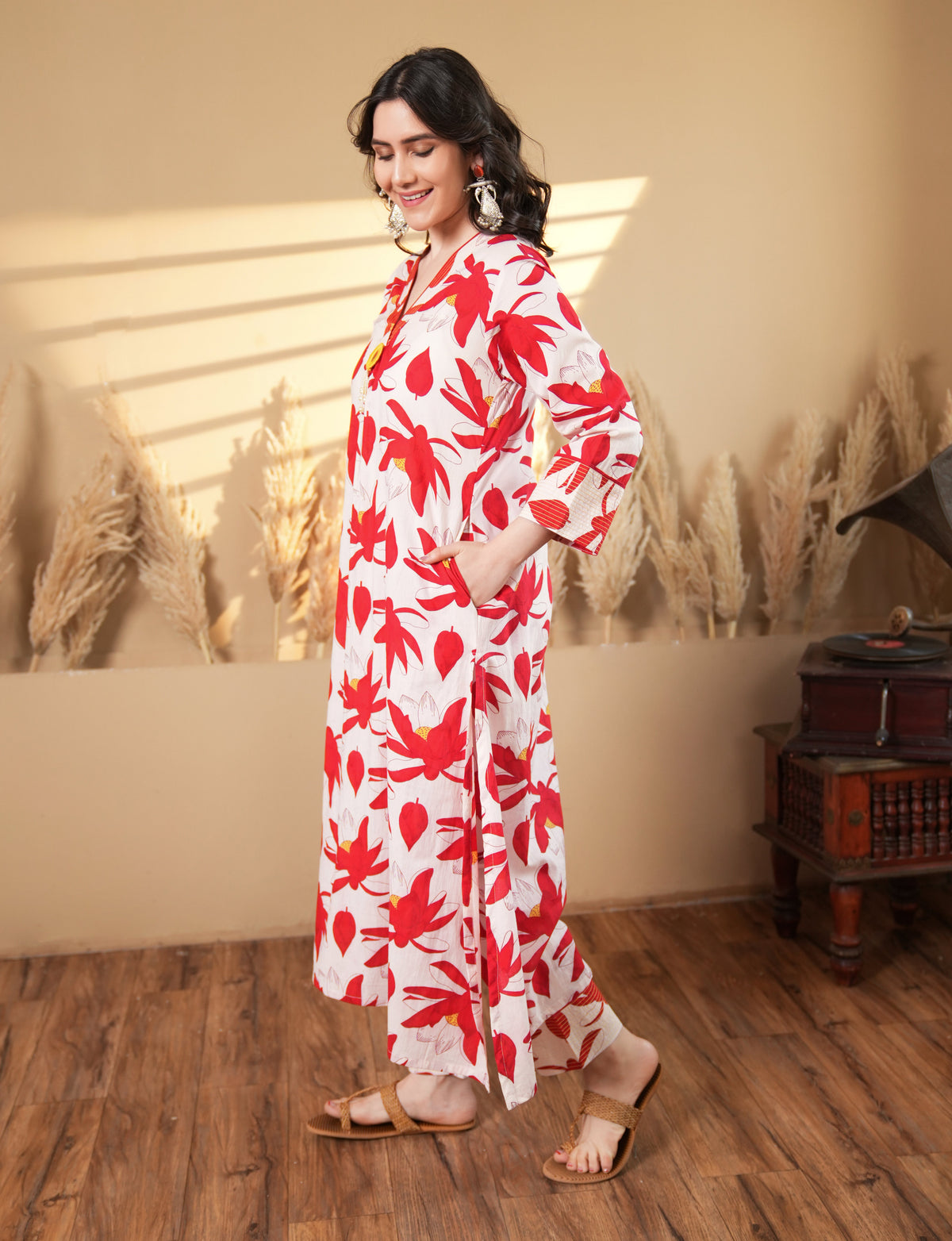 Floral Print Cotton Co-ord Set