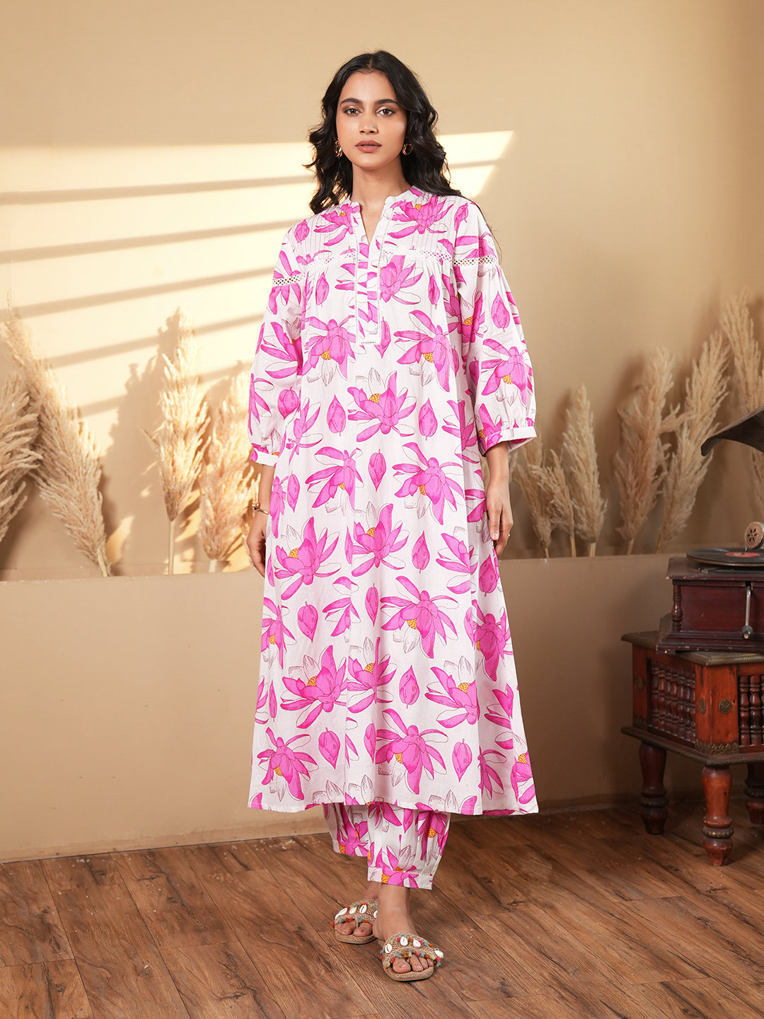 Floral Print Cotton Co-ord Set