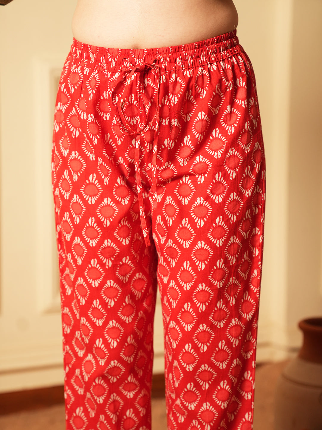 Tropical  Print Cotton Kurta Set
