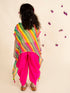 Girls Yellow Kurti With Dhoti Pants Jacket (Dh-Greenleheriya)