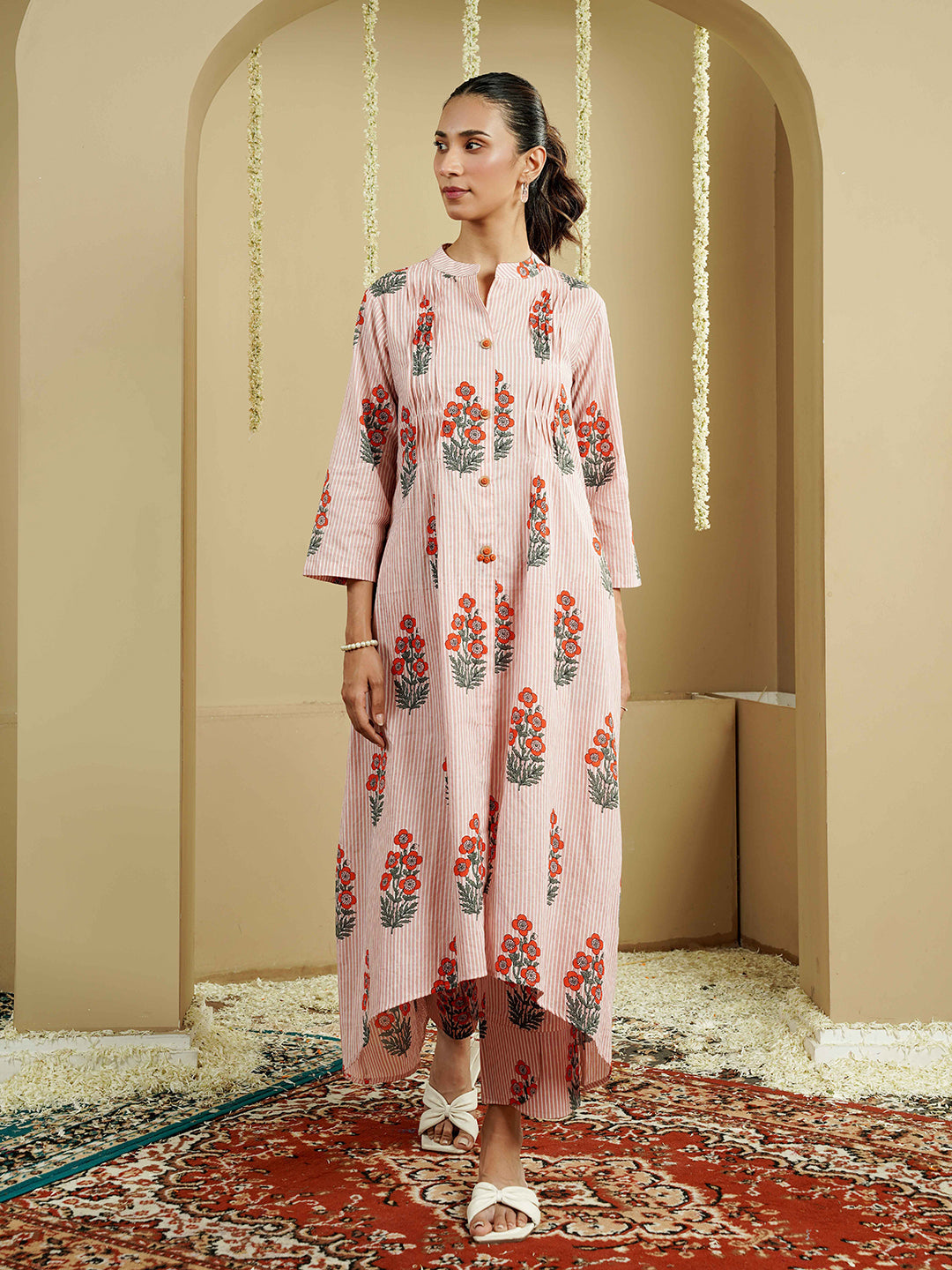 Floral Printed Cotton Co-Ord Set