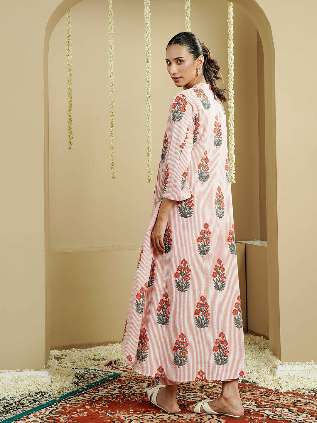 Floral Printed Cotton Co-Ord Set
