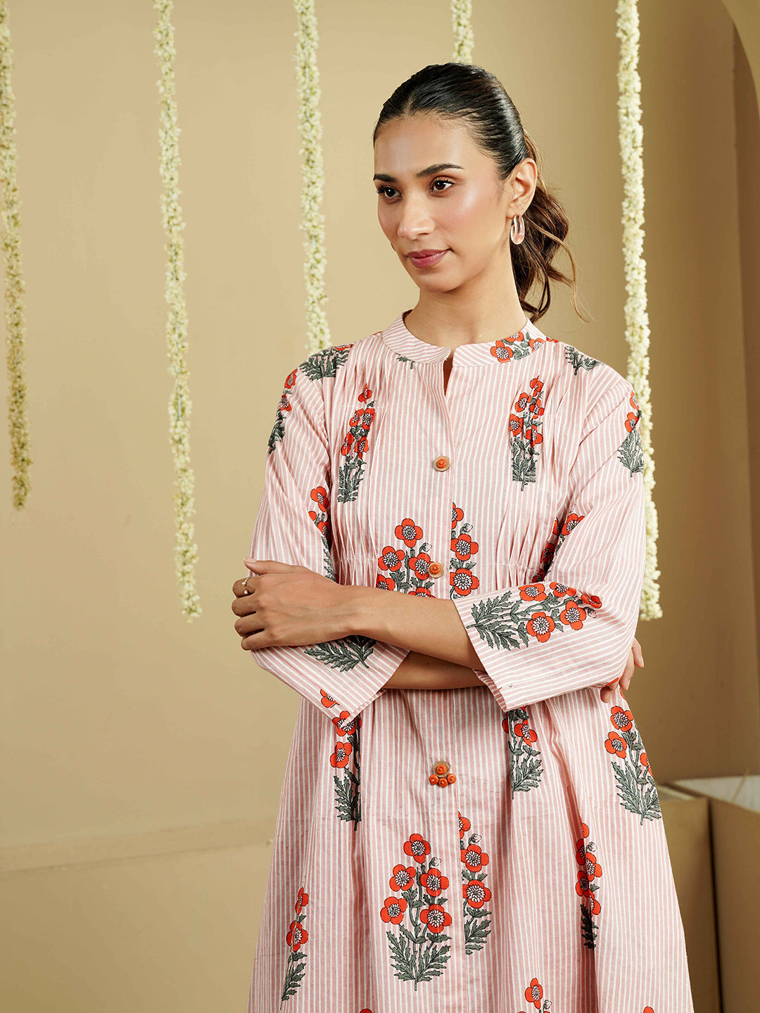 Floral Printed Cotton Co-Ord Set