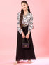 Girls Printed Top with Palazzos (IW-BLACKMIRROR)
