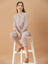 Girls Printed Pure Cotton Tunic With Trousers (IW-BLUEBOOTICOORD)